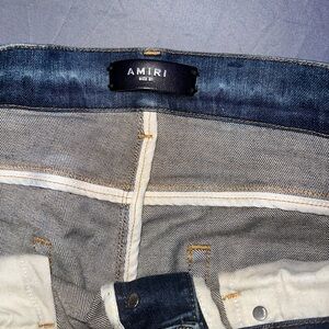 Amiri jean orange leopard